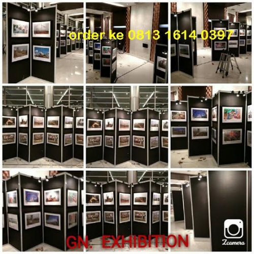 Sewa Panel Photo Hitam R8 Partisi Pameran Jakarta 